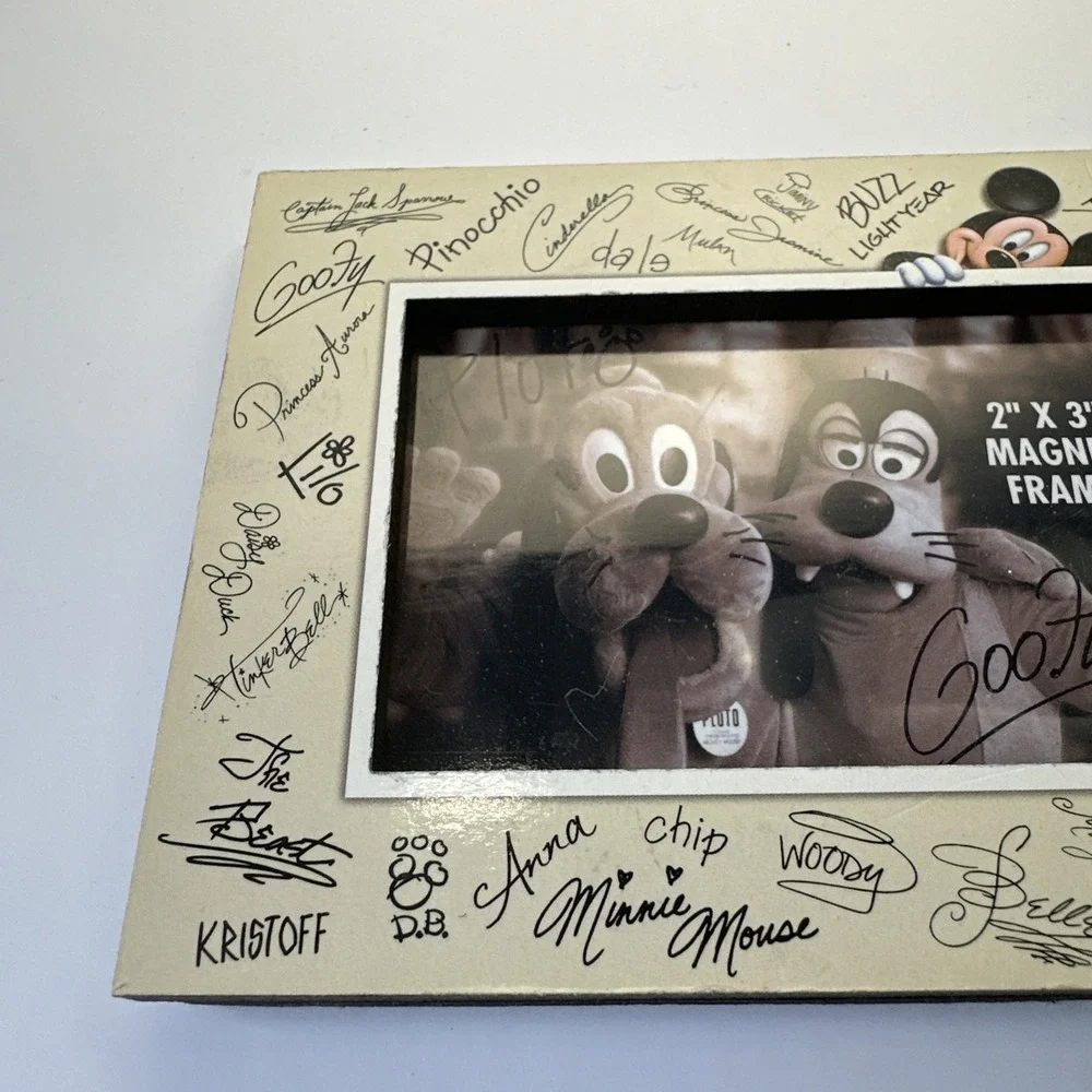 Disney Parks Mickey Mouse & Friends Autograph Photo Frame 2